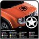 pegatinas para la campana de wrangler del jeep del ejército de ee.uu. de la estrella con el cráneo calcomanías jeep renegade