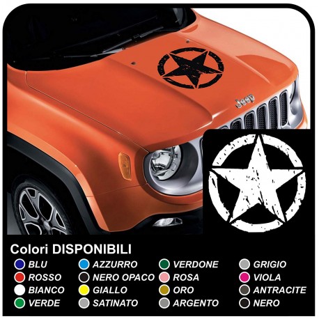 stickers for hood for wrangler jeep us army star with skull decals renegade jeep star military us army Willys