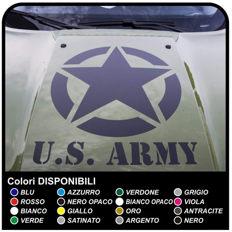 Stickers étoiles capot jeep renegade star militaire