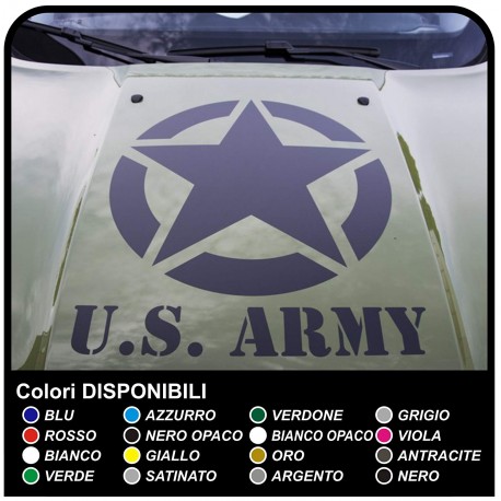 Stickers star hood jeep renegade star military