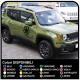 COMPLETE KIT with decals star military renegade written US ARMY for Jeep Wrangler JK 3 decals renegade decals wrangler US ARMY
