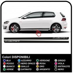 VW GOLF V-VII GTI Performance Side Stripes sticker Set 3 & 5-door golf 5, 6 and 7 golf volkswagen