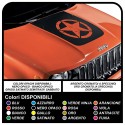 renegade adesivo per cofano jeep renegade banda con stella militare effetto consumato