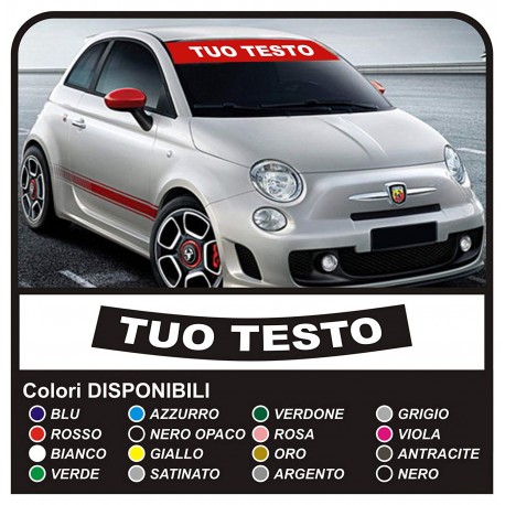 ADESIVI LATERALI FIANCATE 500 stickers decals side lato