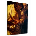 Quadro Caravaggio - Incredulità di San Tommaso - Quadro stampa su tela canvas con o senza telaio