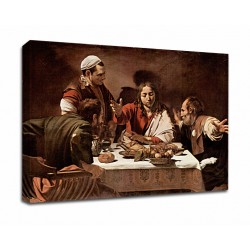 Quadro Caravaggio - Cena in Emmaus - Quadro stampa su tela canvas con o senza telaio