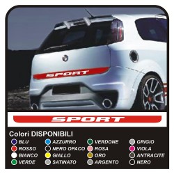 COMPLETE KIT STICKER REAR TRUNK SPORT with a SUPER SPORT Sticker rear trunk adhesive strip