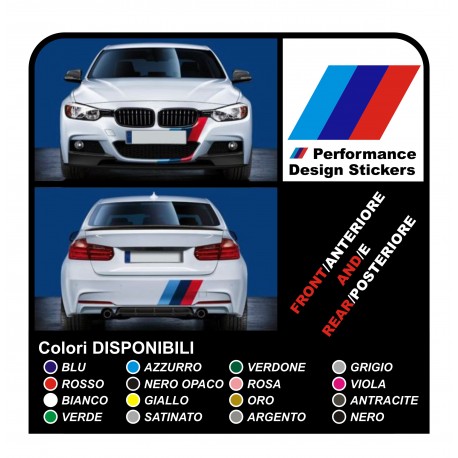 pegatinas de la banda de parachoques para bmw - todos los modelos