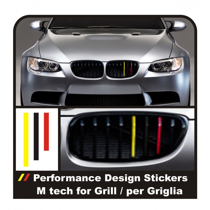 Autocollants pour la grille BMW « M Performance »