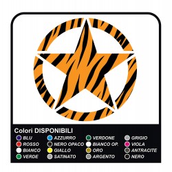 adesivi STELLA GRANDE per montante posteriore jeep renegade stickers Jeep nuova Renegade ZEBRATA