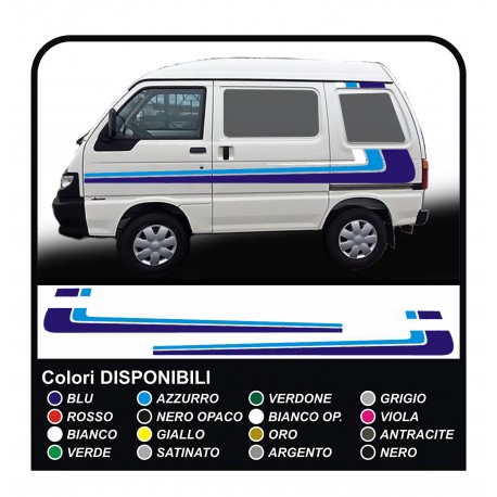 adesivi per Piaggio Porter grafica in vinile adesivi decalcomanie strisce Set VAN ROULOTTE Motorhome