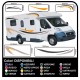 Pegatinas CAMPER completo kit de gráficos de vinilo pegatinas calcomanías de rayas caravana CARAVANA - gráficos 04 (var)