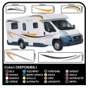 Autocollants LE kit complet de graphiques de vinyle autocollants décalques rayures camping-car, CARAVANE - graphiques 04 (var)