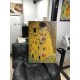 The framework Klimt - The Kiss - KLIMT The Kiss (Lovers) Painting print on canvas with or without frame