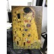 Le cadre Klimt - Le Baiser - KLIMT: Le Baiser (Amoureux) de la Peinture d'impression sur toile avec ou sans cadre