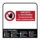 Aufkleber Verboten, den zugriff auf nicht autorisierte personen - Sticker anpassbar