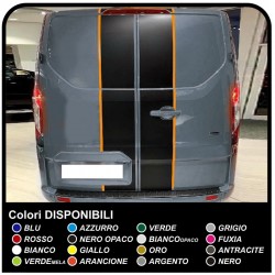 Adesivi TRANSIT M-SPORT bicolore solo per posteriore Van grafiche furgone adesivi decalcomanie strisce ford transit custom turne