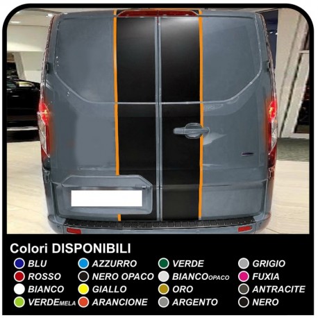 Adhesivos de TRÁNSITO de M-SPORT dos de tono sólo para la parte trasera Van gráficos van pegatinas calcomanías de rayas ford