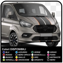 Adhesives TRANSIT M-SPORT two-tone only for front Van graphics van stickers decals stripes ford transit custom turneo