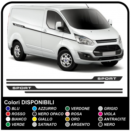 Adhesives TRANSIT M-SPORT Side Van graphics van stickers decals stripes ford transit custom turneo