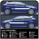 FORD FOCUS ST 5DR kit completo adesivi laterali Adesivi focus Strisce FOCUS decalcomanie auto fasce laterali per ford focus