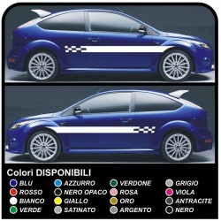 FORD FOCUS ST 5DR full kit decals side Stickers for focus Stripes FOCUS decals car side straps for ford focus