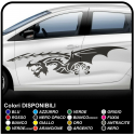 Côté adhésif Auto-adhésifs, Bandes de Voiture Dragon Stickers Dragon Tribal cm 170