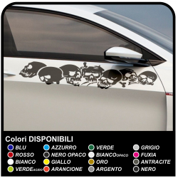 Skulls car stickers cm 100 stickers on each side to car Tuning tribal