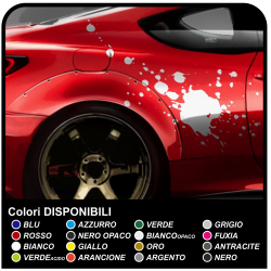 Adesivi macchia Splash macchie adesivi laterali per auto di design stickers sport tuning