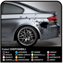 Adesivi laterali per auto macchia Splash macchie adesive per auto tribal tuning