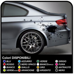Adhesive side to drive the stain, Splash, stains, stickers for cars tribal tuning 
