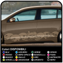 CRÂNE autocollant pour la voiture de côté cm 210 Crâne Autocollant de pare-chocs latéral et sur les côtés, le Réglage de