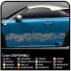 Adhesive strips skulls car cm 185 adhesive side drive skull skull sticker cm 185 for the side car Tribal