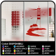 LIGHTHOUSE Sticker for bathroom shower LIGHTHOUSE MARITIME with house cm 58x90 wall Stickers for wall, door, kitchen, bathroom,