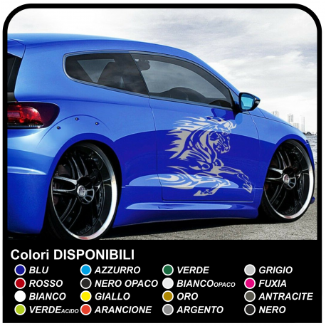 Adesivi cavalli cm 80 TRIBAL Adesivi laterali cavallo rampante tuning tattoo auto sport tuning