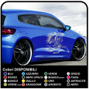 Adesivi cavalli cm 80 TRIBAL Adesivi laterali cavallo rampante tuning tattoo auto sport tuning