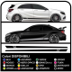 Self adhesive sideband racing SPORT Tuning Racing stripes decals car