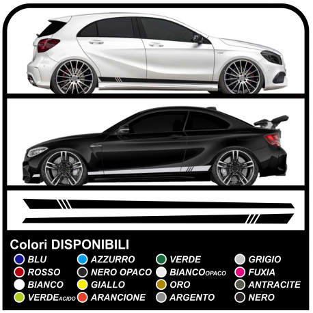 Adesivo auto banda laterale racing SPORT Tuning Racing strisce decalcomanie auto