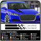 Adesivi Cofano auto universali Decal Stripe decorazione auto tuning Sticker Racing Stripe