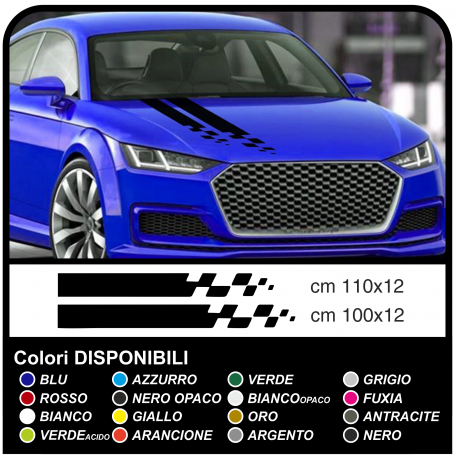 Adesivi Cofano auto universali Decal Stripe decorazione auto tuning Sticker Racing Stripe
