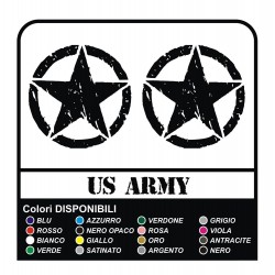 Decals renegade decals STAR MILITARY US ARMY for jeep renegade worn effect 20 cm for the upright star 20 cm