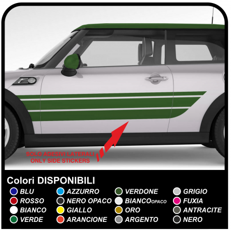 Adesivi fiancate laterali strisce auto decorazione fiancata strisce adesive auto Stickers decals