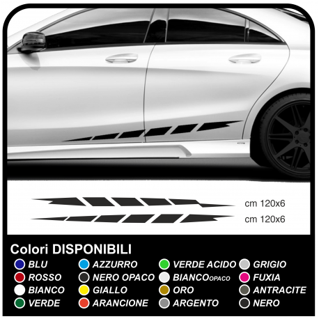 Adhesive stripes on the side Car side car decals side high or low for auto-tuning