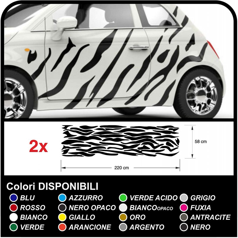 Auto-aufkleber grafik zebrata Camouflage Zebra streifen Safari dekoration auto  tuning decals
