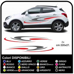 Stickers for car, suv, crossover and mid-size car Tuning Tribal cm220 two-tone camper van caravan