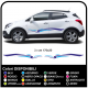 2x Stickers pour voiture suv crossover Tuning Décor Tribal deux tons 170cm largeur