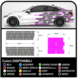 Autocollants de tatouage de camouflage Camo camouflage autocollants autocollant de graphiques, de voiture, de course à deux tons