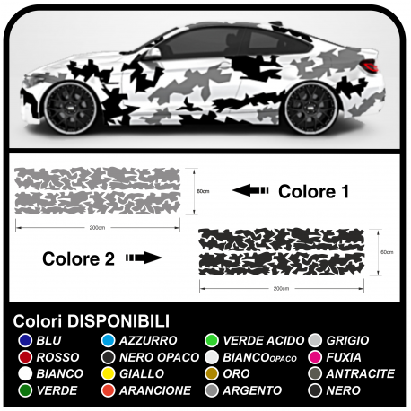 Pegatinas de camuflaje de coches suv y todoterreno gráfico kit para el coche EJÉRCITO de los estados unidos de camuflaje