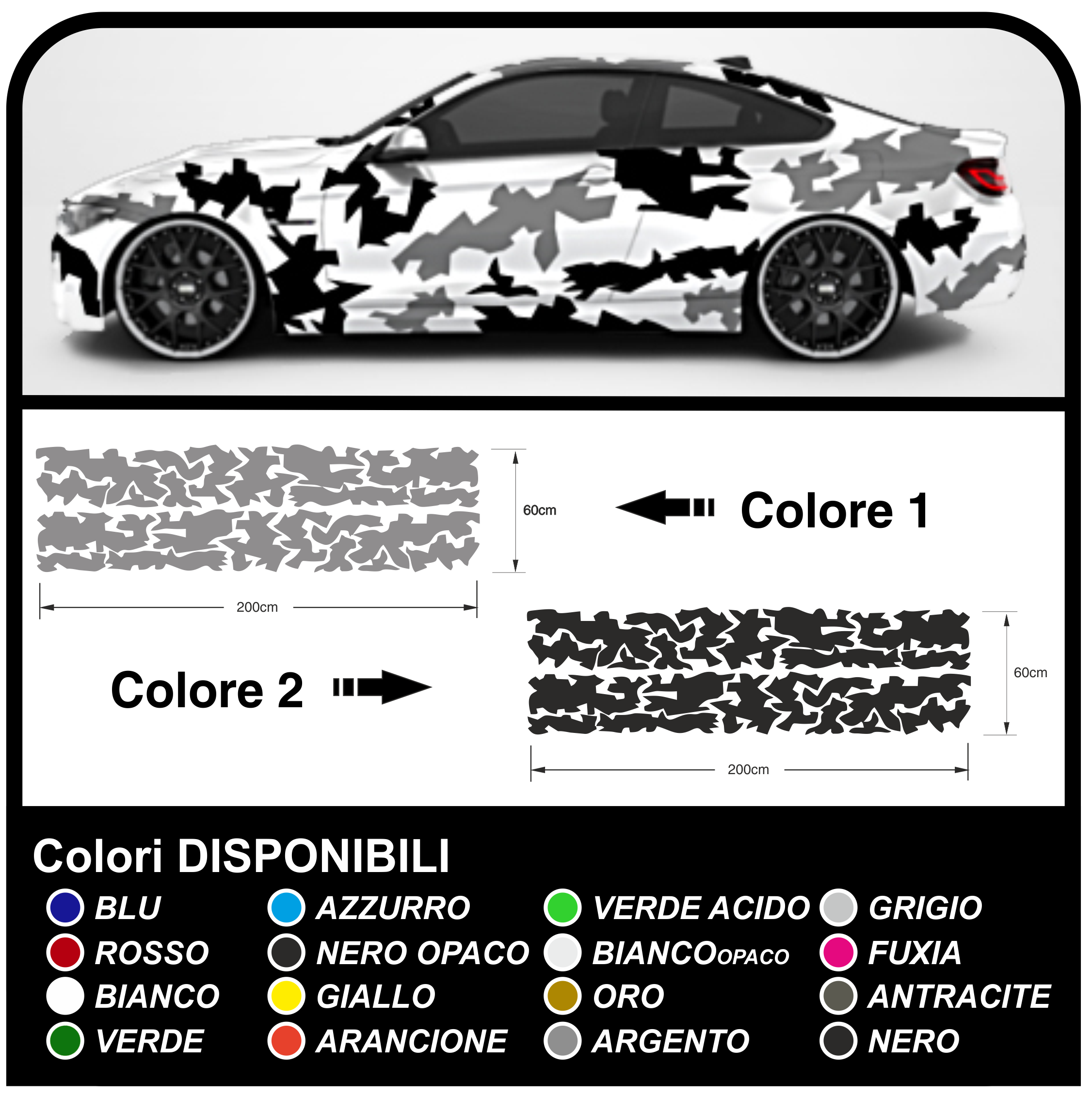 Stickers camouflage car suv and off road graphic kit for car US