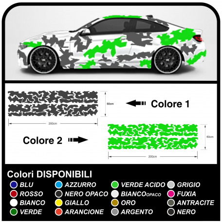 Des Stickers pour les côtés de la voiture les graphiques de camouflage de l'ARMÉE américaine militaire autocollants de